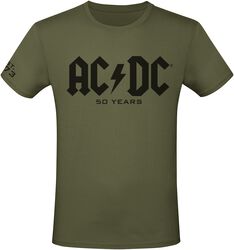 50 Years Logo, AC/DC, Tričko